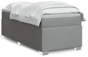 ΚΡΕΒΑΤΙ BOXSPRING ΜΕ ΣΤΡΩΜΑ ΑΝΟΙΧΤΟ ΓΚΡΙ 80X200 ΕΚ. ΥΦΑΣΜΑΤΙΝΟ 3285088