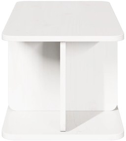 vidaXL Τραπεζάκι σαλονιού Λευκό 80 x 39.5 x 33.5 εκ