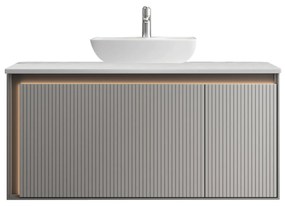 Σετ Επίπλου Mπάνιου GREYS 100 Top Light Grey 100x50x145 εκ.