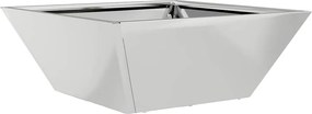 vidaXL Γλάστρα Κήπου Ασημί 40 x 40 x 15 cm Επικαλυμμένος Χάλυβας