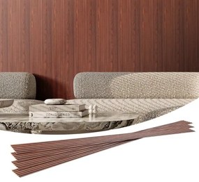 VEVOR Wood Slat Acoustic Panels 8 PCS 96 x 6 inch for Modern Wall Black Walnut