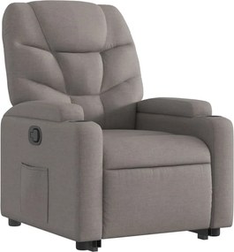 vidaXL Πολυθρόνα Ανακλινόμενη με Ανύψωση Χρώμα Taupe Υφασμάτινη