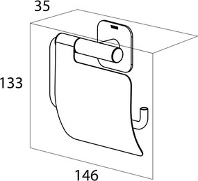 Tiger Colar Χαρτοθήκη με Κάλυμμα Black 1314130746