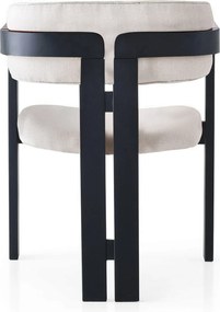 Καρέκλα Κρέμ / Μαύρο CO 58x49x76