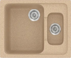 Sanitec Classic 330 (62×51) - Γρανιτένιος νεροχύτης - Granite BEIGE