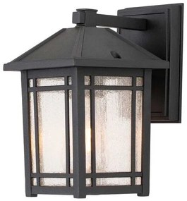 Φανάρι Απλίκα Φωτιστικό Τοίχου 1xE27 Μαύρο IP44 25cm Cedar Point QZ-CEDAR-POINT-S-BK Elstead Lighting QZ-CEDAR-POINT-S-BK Μαύρο