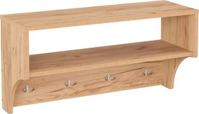Κρεμάστρα Crosta pakoworld σε oak απόχρωση 80x28x40εκ