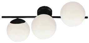 Απλίκα Τοίχου Viokef Floris Black 4260300