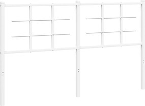 vidaXL Ανταλλακτικό κεφαλάρι Λευκό 160 εκ. Μεταλλικό