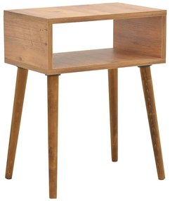 Κομοδίνο Hank pakoworld σε φυσική απόχρωση 45x30x60εκ