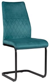 300-308 Καρέκλα Giorgia Πετρόλ 43 x 59 x 100 Πετρόλ Μέταλλο, Ύφασμα, 1 Τεμάχιο