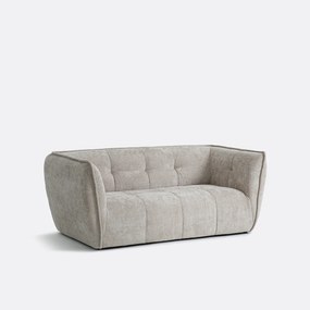 Καναπές chenille με σταυρωτή ραφή, 2 θέσεων, SIMONE