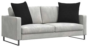 vidaXL Μαξιλάρι Καναπέ 2 pcs Μαύρο 80 x 80 cm ύφασμα