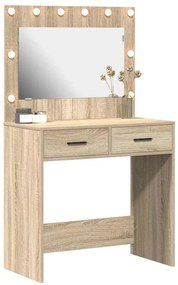 vidaXL Κομοδίνο Sonoma Δρυς 78.5 x 41 x 135 εκ Επεξεργασμένο ξύλο