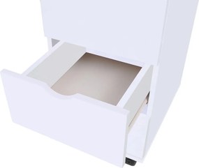 vidaXL Συρταριέρα Λευκή 33 x 45 x 60 εκ.