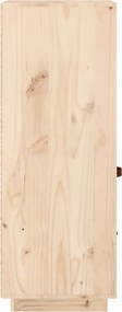 vidaXL Ντουλάπι Ψηλό 34 x 40 x 108,5 εκ. από Μασίφ Ξύλο Πεύκου