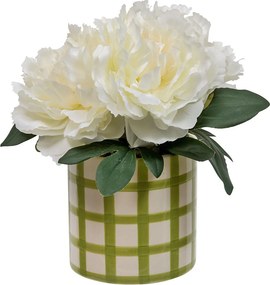 Τεχνητό Λουλούδι Σε Γλάστρα 21εκ. A-S Rose Flower 214017 Green