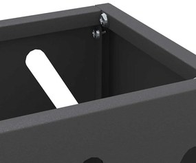 vidaXL Σχέδιο & βάση αποθήκευσης Μαύρο 28 x 12 x 41 εκ Ατσάλι