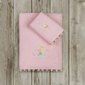 Πετσέτες Παιδικές Forest Fairy (Σετ 2τμχ) Pink Nima Σετ Πετσέτες 70x140cm 100% Βαμβάκι