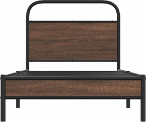 vidaXL Πλαίσιο Κρεβατιού Χωρ. Στρώμα Καφέ Δρυς 90x200 εκ Επεξ. Ξύλο