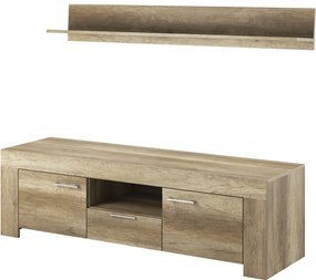 Έπιπλο τηλεόρασης με ράφι 36116-SK-TV country γκρι 155x50x47cm