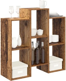 vidaXL Πλαϊνό γραφείο Παλιό ξύλο 90 x 30 x 90 cm