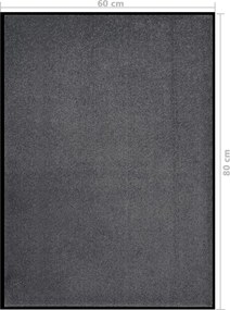 vidaXL Πατάκι Εισόδου Ανθρακί 60 x 80 εκ.