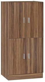 Παπουτσοθήκη-ντουλάπι Felicity pakoworld χρώμα καρυδί 60x32x127εκ