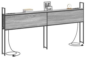 vidaXL Κεφαλάρι Αποθήκης Γκρι sonoma 180 cm Επεξεργασμένο ξύλο