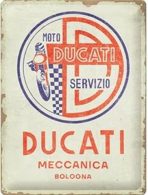 Μεταλλική πινακίδα Ducati - Moto Servizio Meccanica