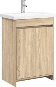 vidaXL Σετ Επίπλων Μπάνιου Sonoma Δρυς 61 x 40 x 84,5 εκ