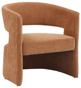 Armchair Leicy fabric in brown shade 69x63x76.5cm 69x63x76.5 εκ.