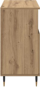 vidaXL Πλαϊνό γραφείο Artisan Oak 60 x 35 x 70 cm