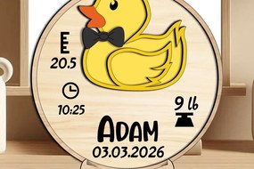 Intra απο ξύλο plywood  Χρώμα wenge 3mm-4mm πάχος - Duck Baby Ανακοίνωση Round Board Δίασταση 30x20 cm INTRAFABR-106750773