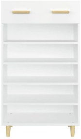 vidaXL Παπουτσοθήκη Λευκή 60 x 35 x 105 εκ. από Επεξεργασμένο Ξύλο