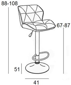 ΣΚΑΜΠΟ MARGO ΜΠΕΖ  42x49x109εκ. 42Χ49Χ66-86/89-109εκ. (Σετ 2 ΤΕΜ)