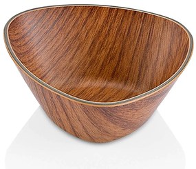 Μπωλ Σερβιρίσματος Triangle 10202 16x16x8cm Brown Evelin Polystyrene