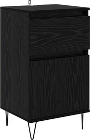 vidaXL Πλαϊνό γραφείο Μαύρη δρυς 35 x 40 x 70 εκ. Επεξεργασμένο ξύλο