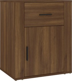 vidaXL Κομοδίνο Καφέ Δρυς 50x36x60 εκ. από Επεξεργασμένο Ξύλο