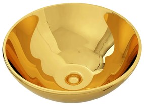 vidaXL Νιπτήρας Χρυσός 32,5 x 14 εκ. Κεραμικός