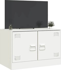vidaXL Έπιπλο Τηλεόρασης Λευκό 67x39x44 εκ. από Χάλυβα