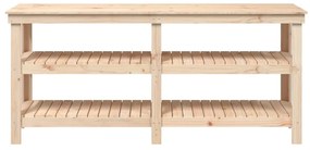 vidaXL Πάγκος Εργασίας 181 x 50 x 80 εκ. από Μασίφ Ξύλο Πεύκου