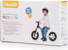 Spark Loopfiets met Lichteffect 12 Inch Junior Blue