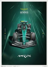 Εκτύπωση τέχνης Aston Martin Aramco Formula One® Team - AMR24 - Hyper-Focus - 2024, Automobilist