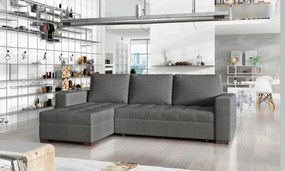 Γωνιακός καναπές Julie-Γκρι - 237.00Χ150.00Χ90.00cm