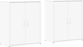 vidaXL Βοηθητικά Ντουλάπια 2 τεμ. Λευκά 60x31x70 εκ. Επεξεργ. Ξύλο