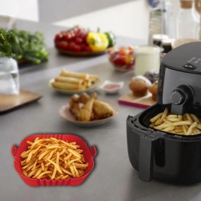 Φόρμα Σιλικόνης Τετράγωνη για Air Fryer 16cm