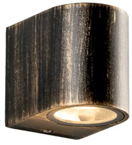 Απλίκα Φωτιστικό Τοίχου LED GU10 3W IP65 Στρογγυλό ACA-SL8210GU10R-Σκουριασμένο SL8210GU10R