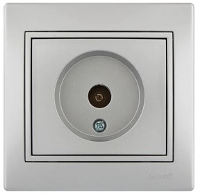 Lezard Πρίζα TV Διελεύσεως Ασημί Mira (Πλήρης) 701.1010129