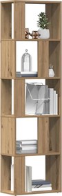 vidaXL Βιβλιοθήκη Artisan Δρυς 45x24x159 εκ. Επεξεργασμένο Ξύλο